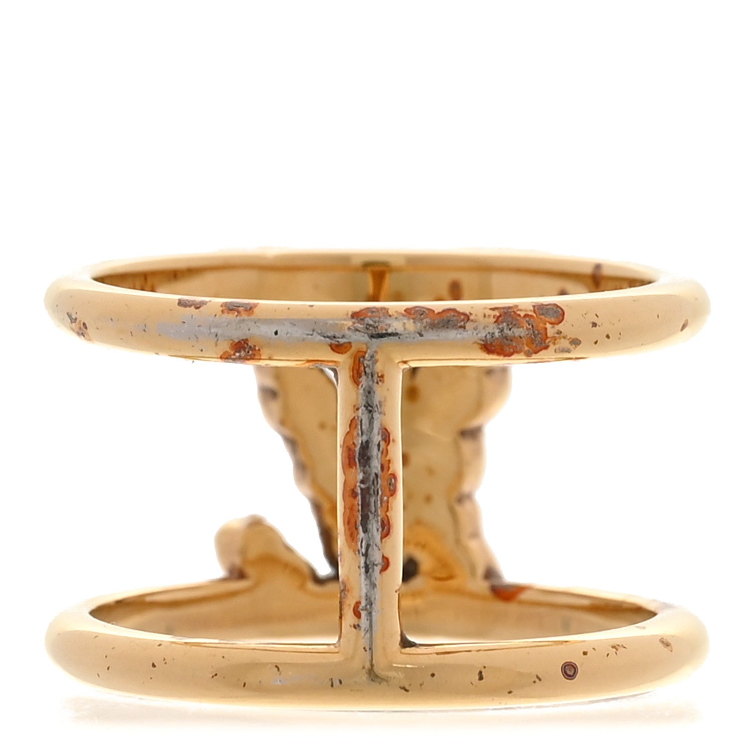 Metal Crystal Iconic Tresor Ring L Gold