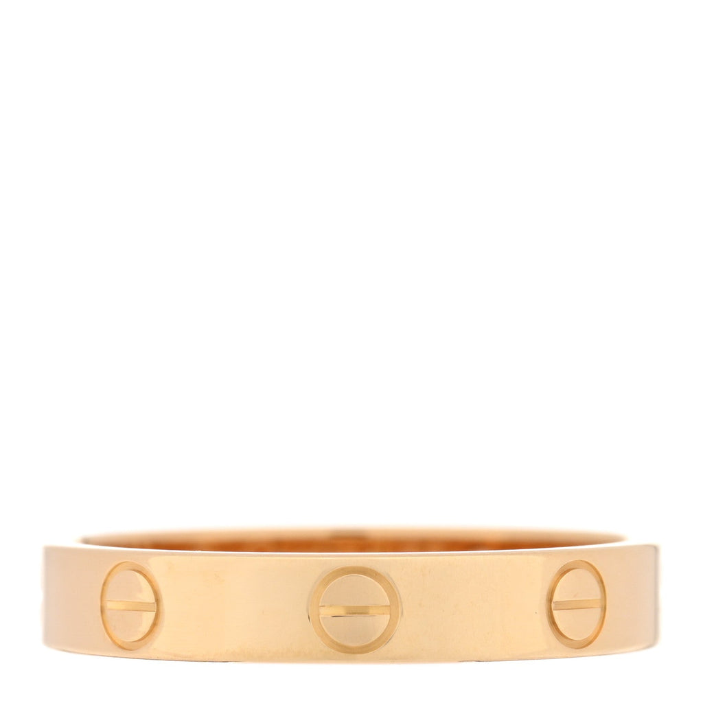 18K Yellow Gold 3.5mm LOVE Wedding Band Ring 58 8.5