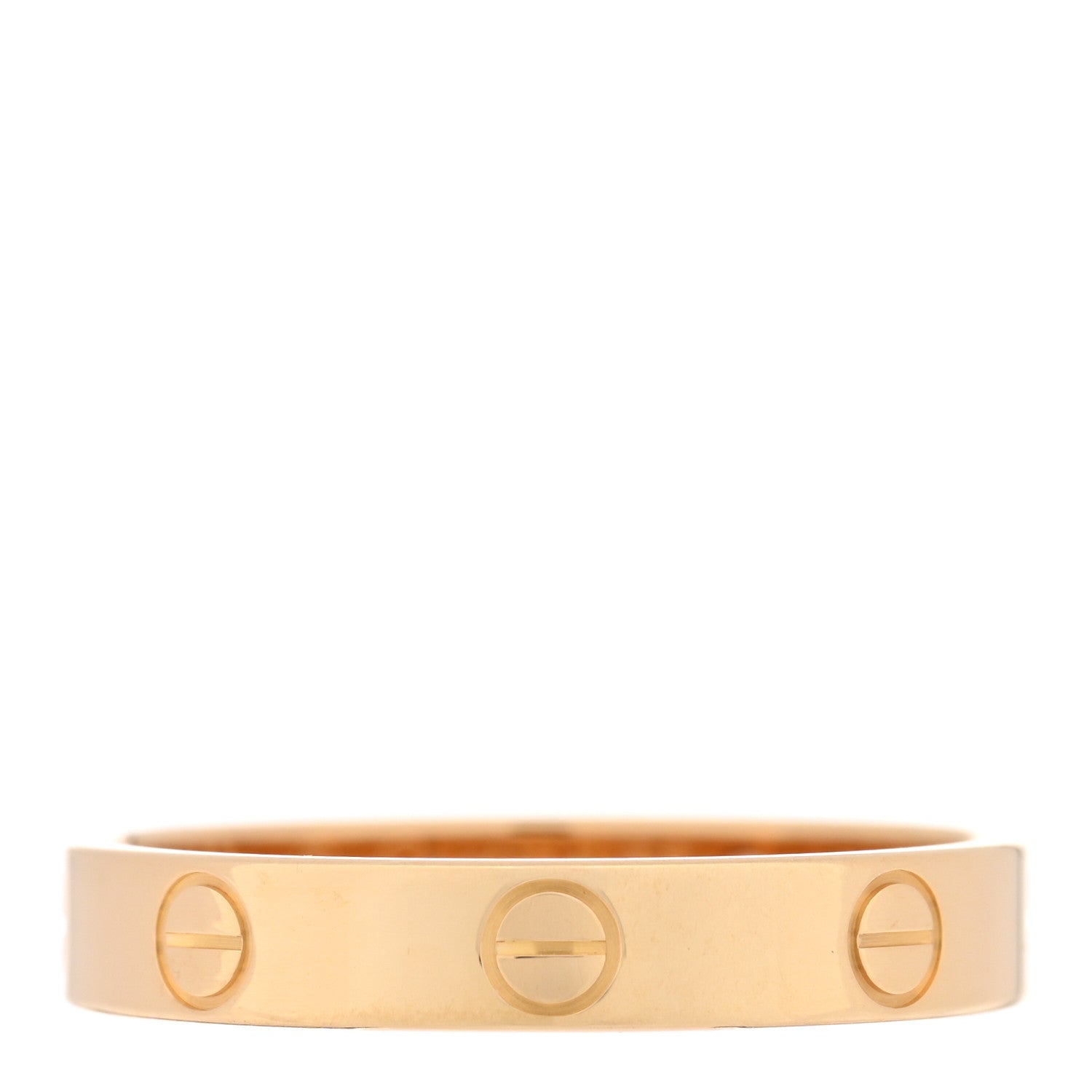 18K Yellow Gold 3.5mm LOVE Wedding Band Ring 58 8.5