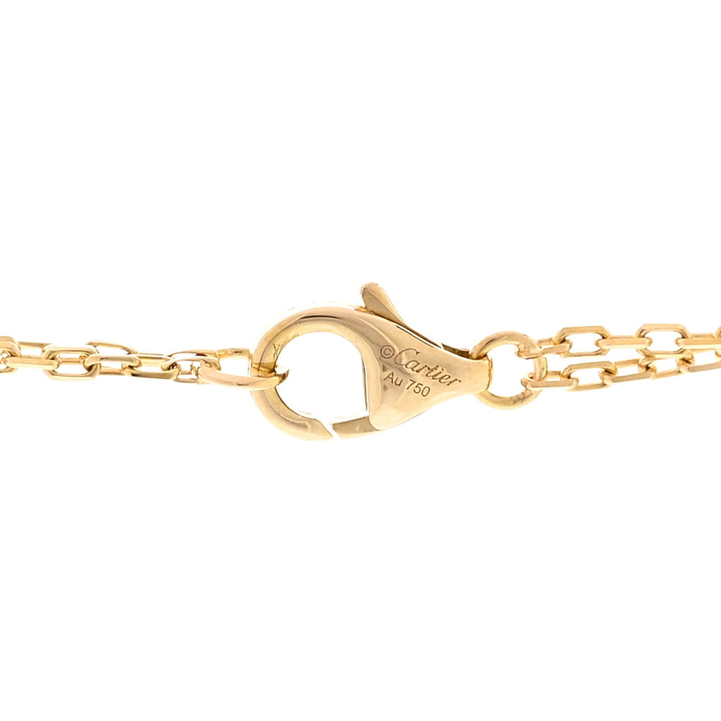 18K Yellow Gold 2 Diamond LOVE Necklace