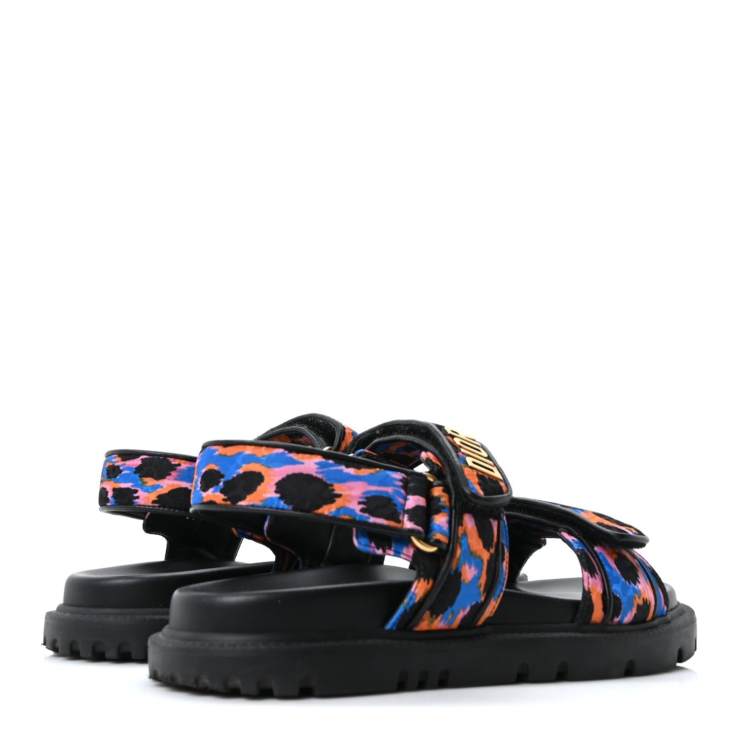 Technical Fabric Mizza Print Dioract Sandals 37 Multicolor