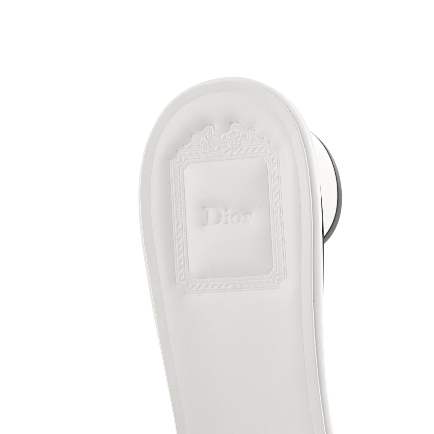 Lambskin Daisy Embroidered Dior Bloom Heeled Slide Sandals 39 White