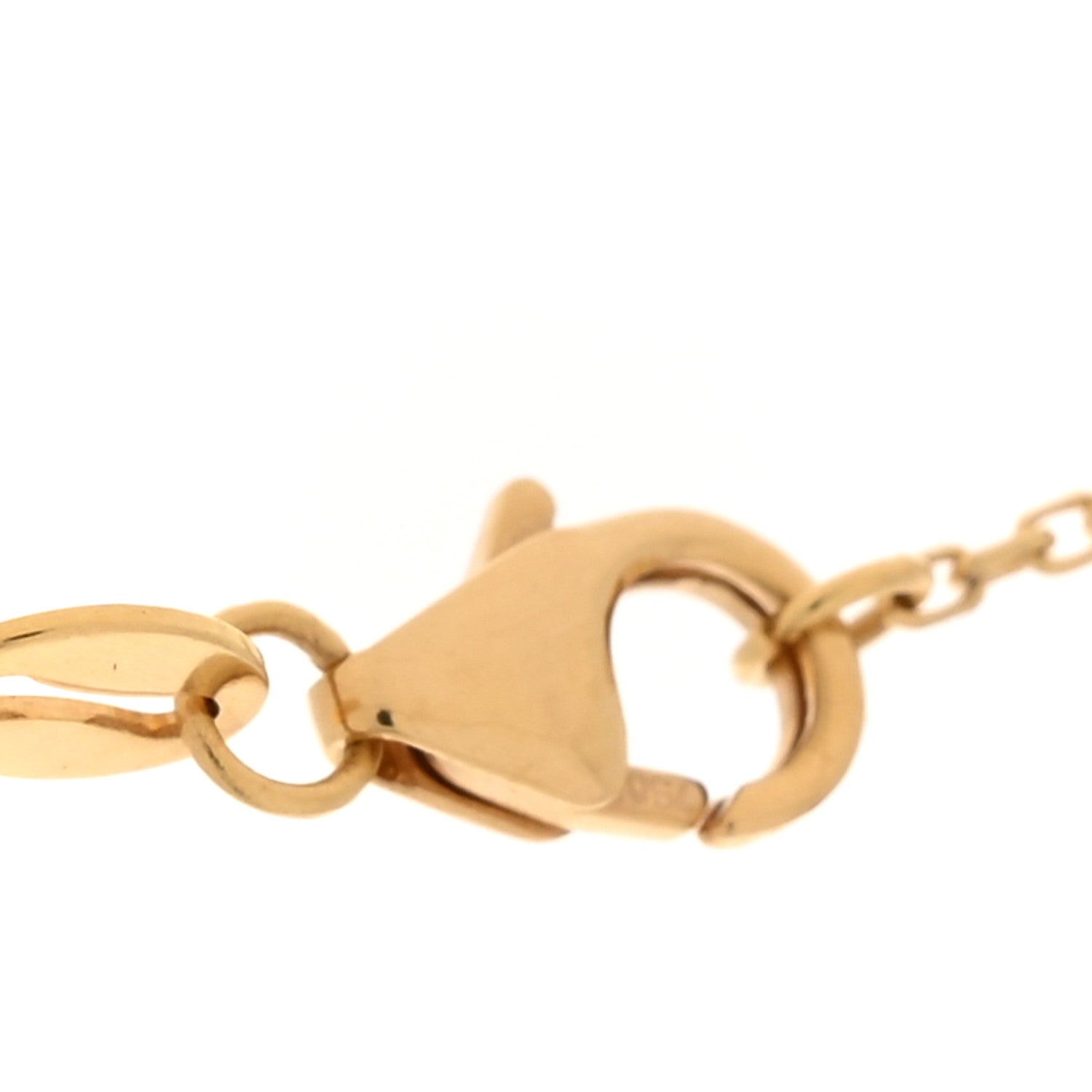 18K Yellow Gold Champagne Citrine Crescent Karma Necklace
