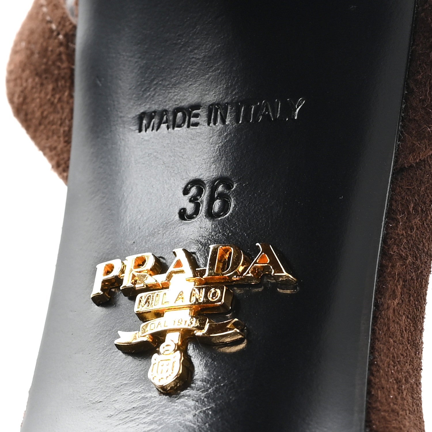 Scamosciata Logo Ankle Strap 40/135mm Platform Sandals 36 Moro