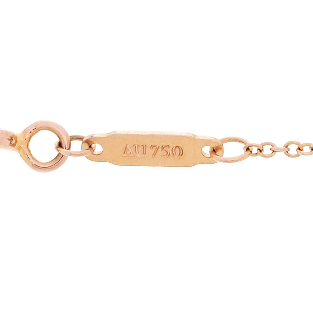 18K Rose Gold Small T Smile Pendant Necklace