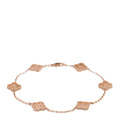 18K Rose Gold 6 Motifs Sweet Alhambra Bracelet