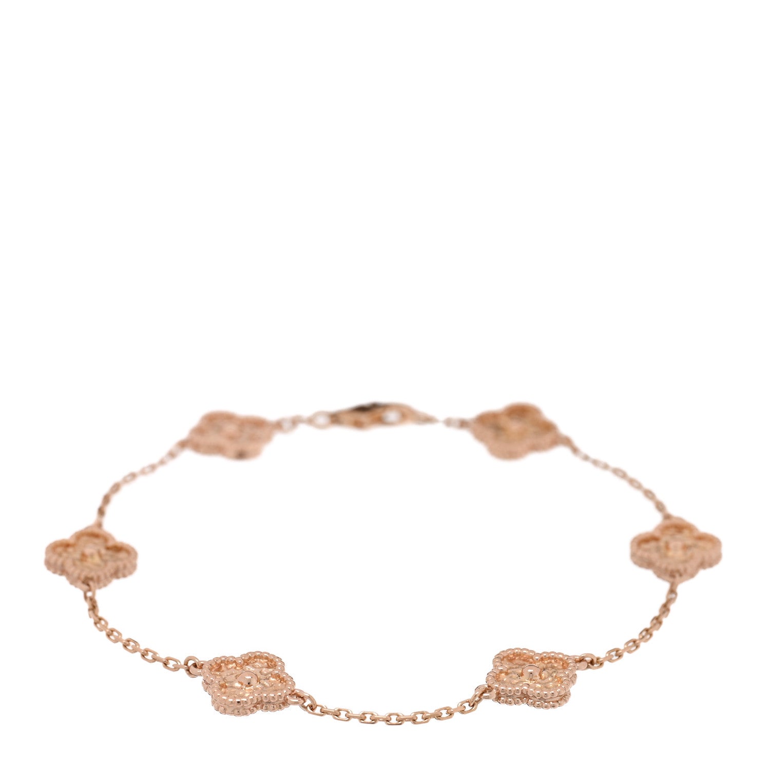 18K Rose Gold 6 Motifs Sweet Alhambra Bracelet
