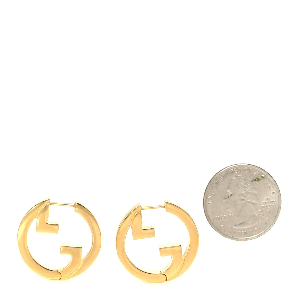 Metal Mini Blondie Hoop Earrings Gold