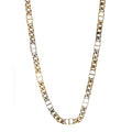 Brass CD Icon Thin Chain Link Necklace Silver Gold