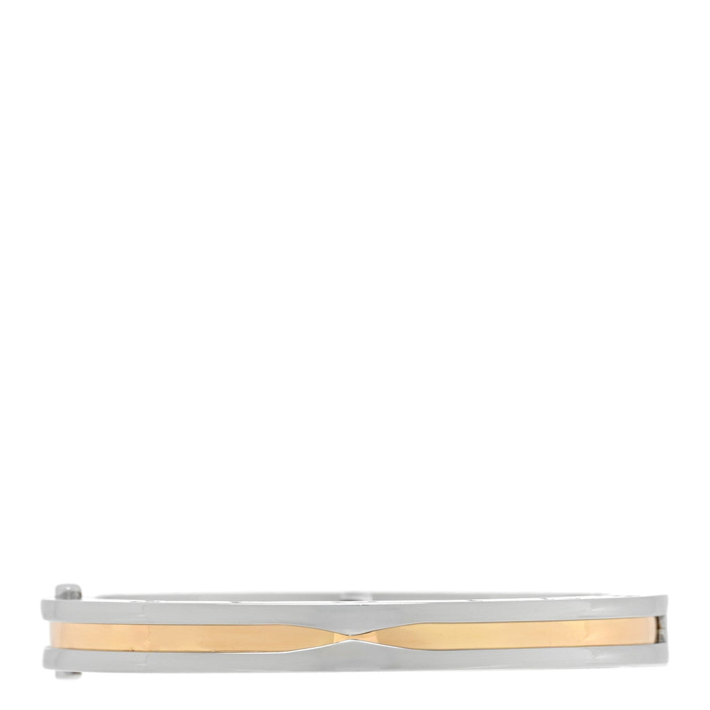 18K Yellow Gold Stainless Steel B.Zero1 Bangle Bracelet S