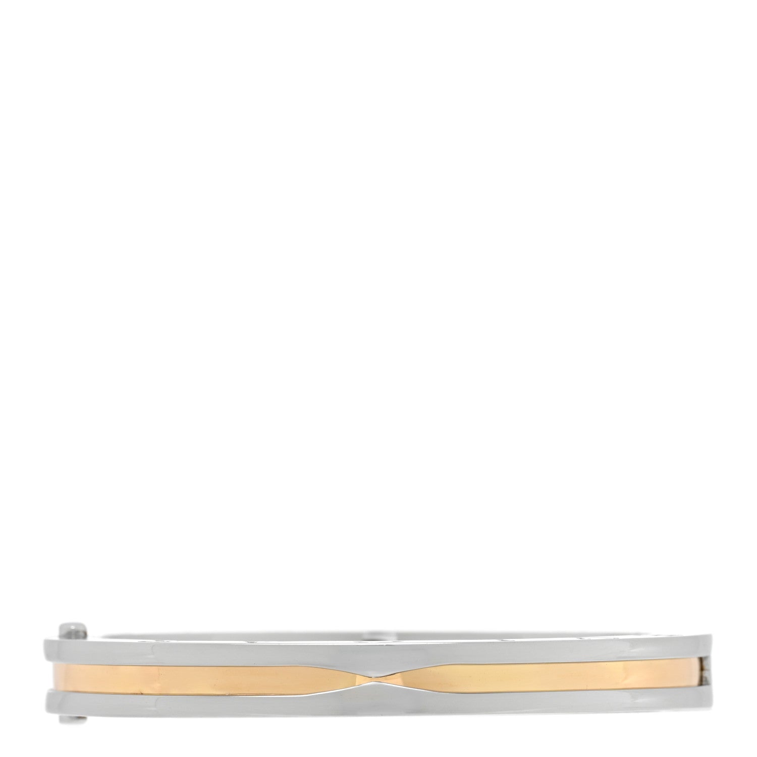 18K Yellow Gold Stainless Steel B.Zero1 Bangle Bracelet S