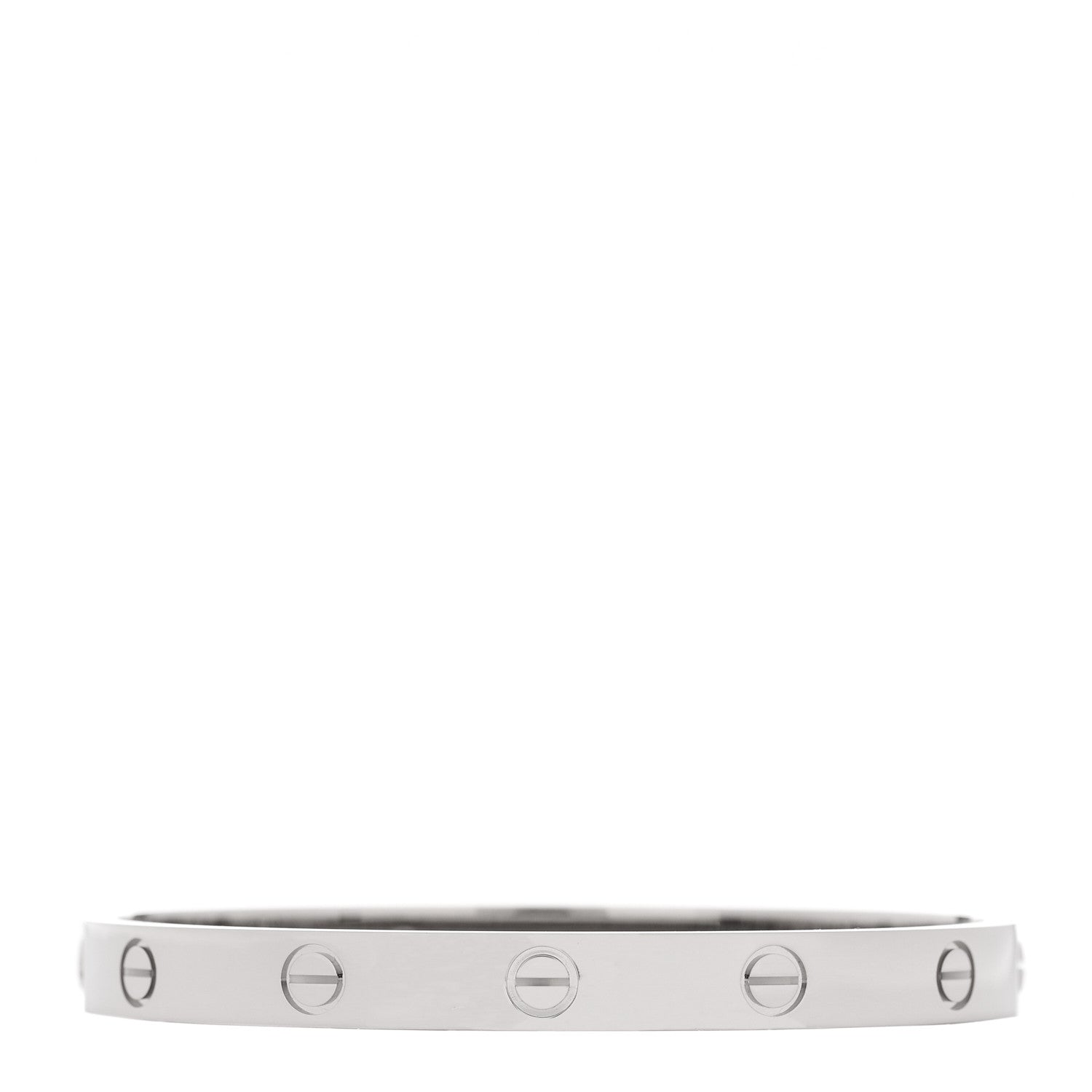 18K White Gold LOVE Bracelet 17