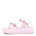 LV X TM Cherry Blossom Calfskin Maya Flatform Sandals 40 Light Pink