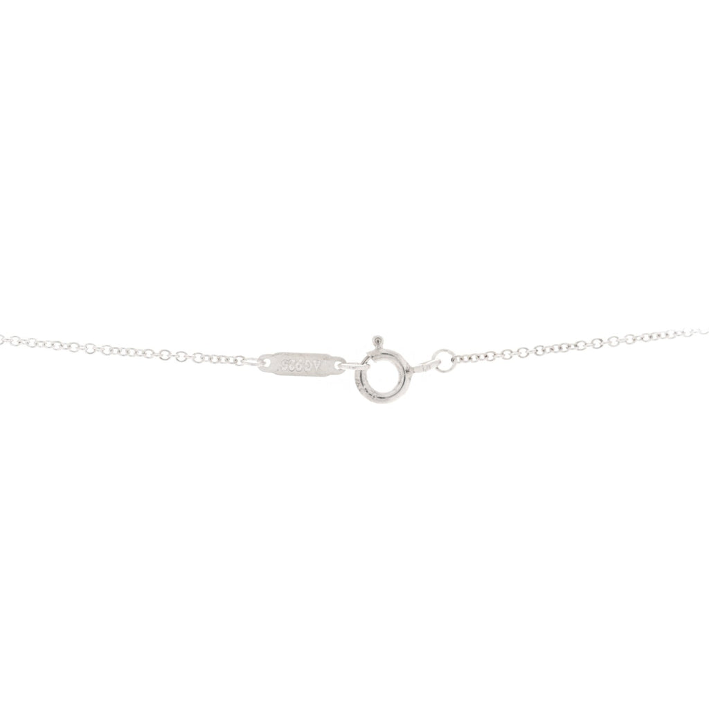 Sterling Silver Letter G Disc Pendant Necklace