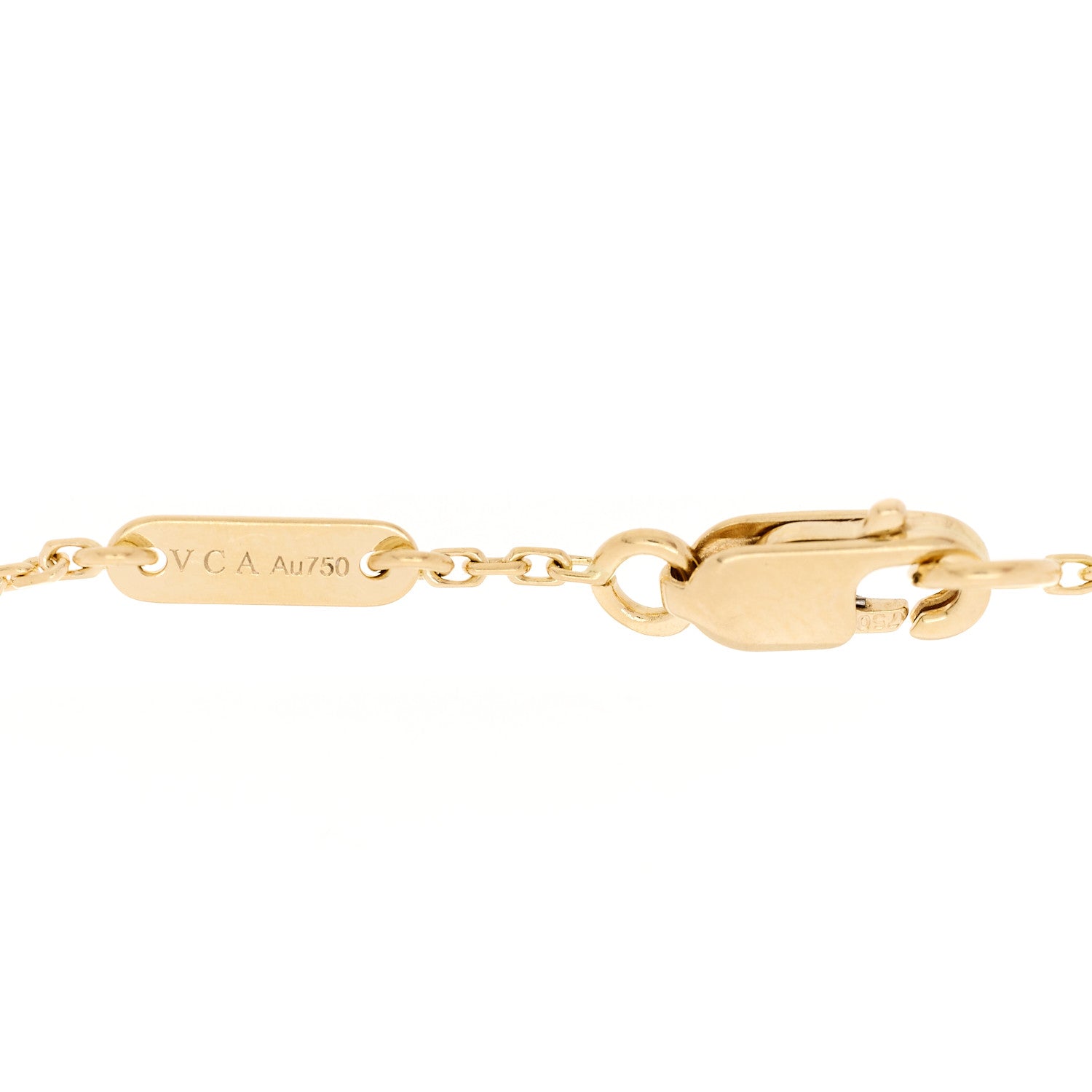 18K Yellow Gold Mother of Pearl Sweet Alhambra Butterfly Bracelet