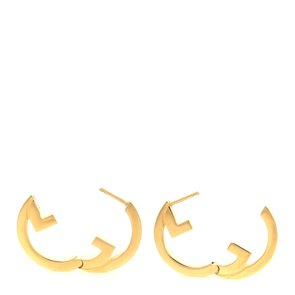 Metal Mini Blondie Hoop Earrings Gold