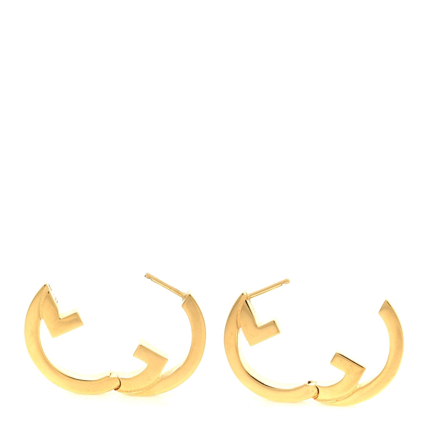 Metal Mini Blondie Hoop Earrings Gold