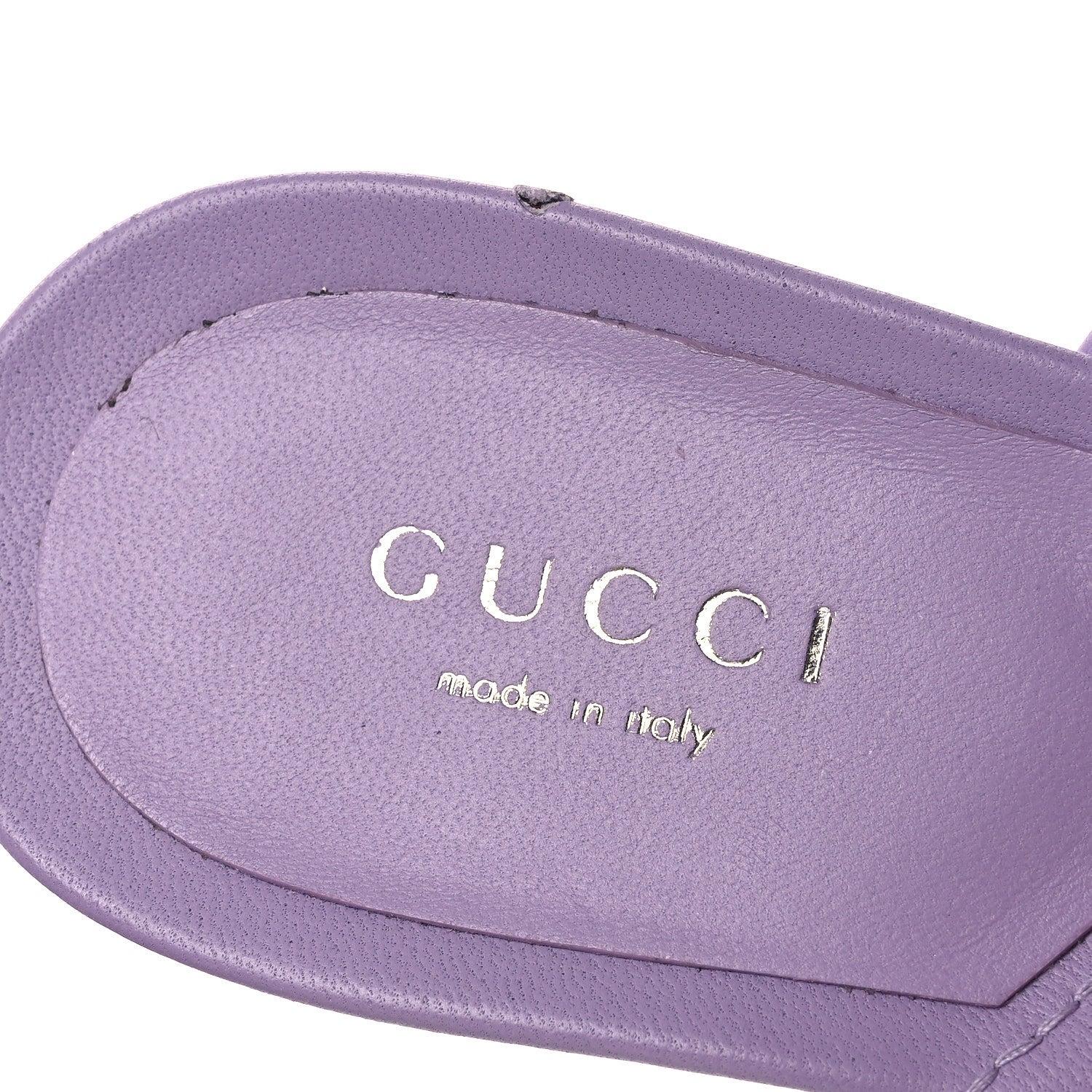 Nappa Charlotte GG Marmont 55mm Thong Sandals 38 Pale Lavander
