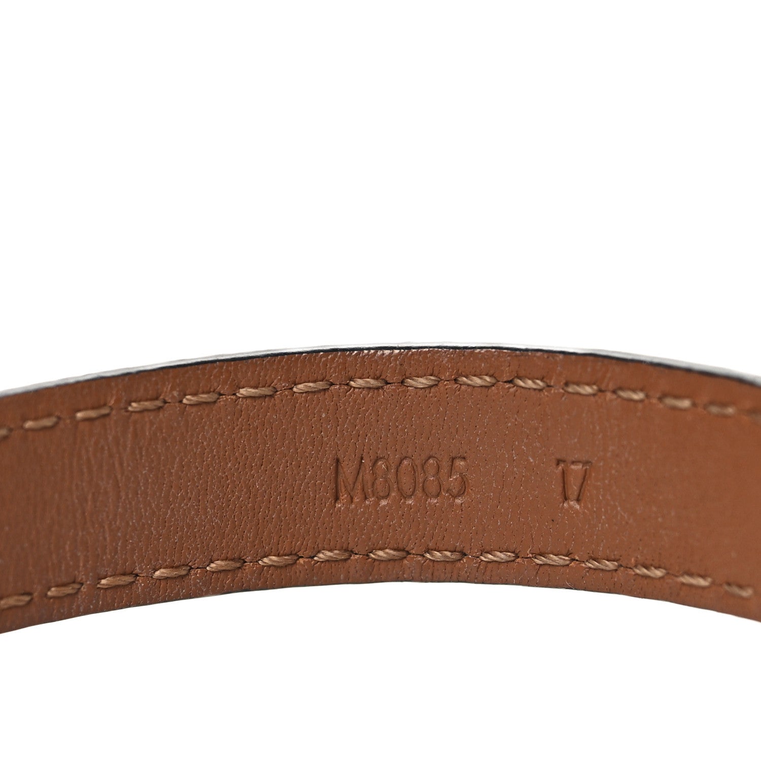 Calfskin LV Iconic Bracelet 17 Black
