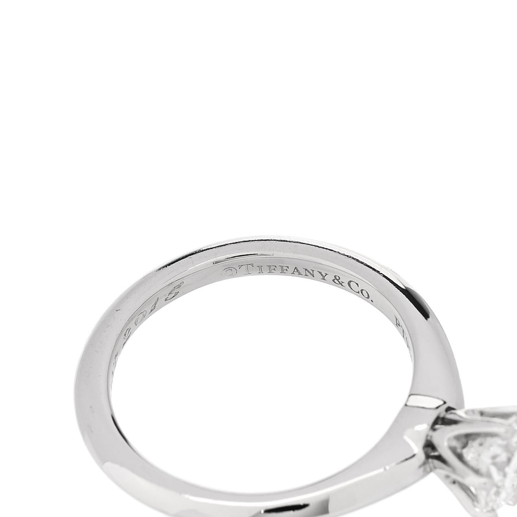 Platinum Diamond .46ct Solitaire Engagement Ring 46 3.75