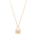 18K Rose Gold Diamond Constance Amulettes Pendant Necklace