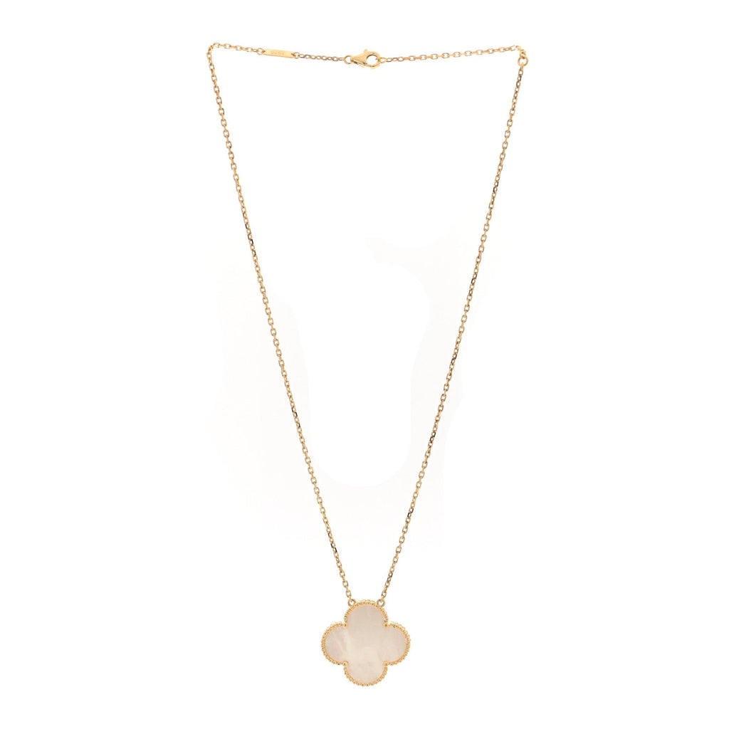 18K Yellow Gold Mother of Pearl Magic Alhambra Pendant Necklace