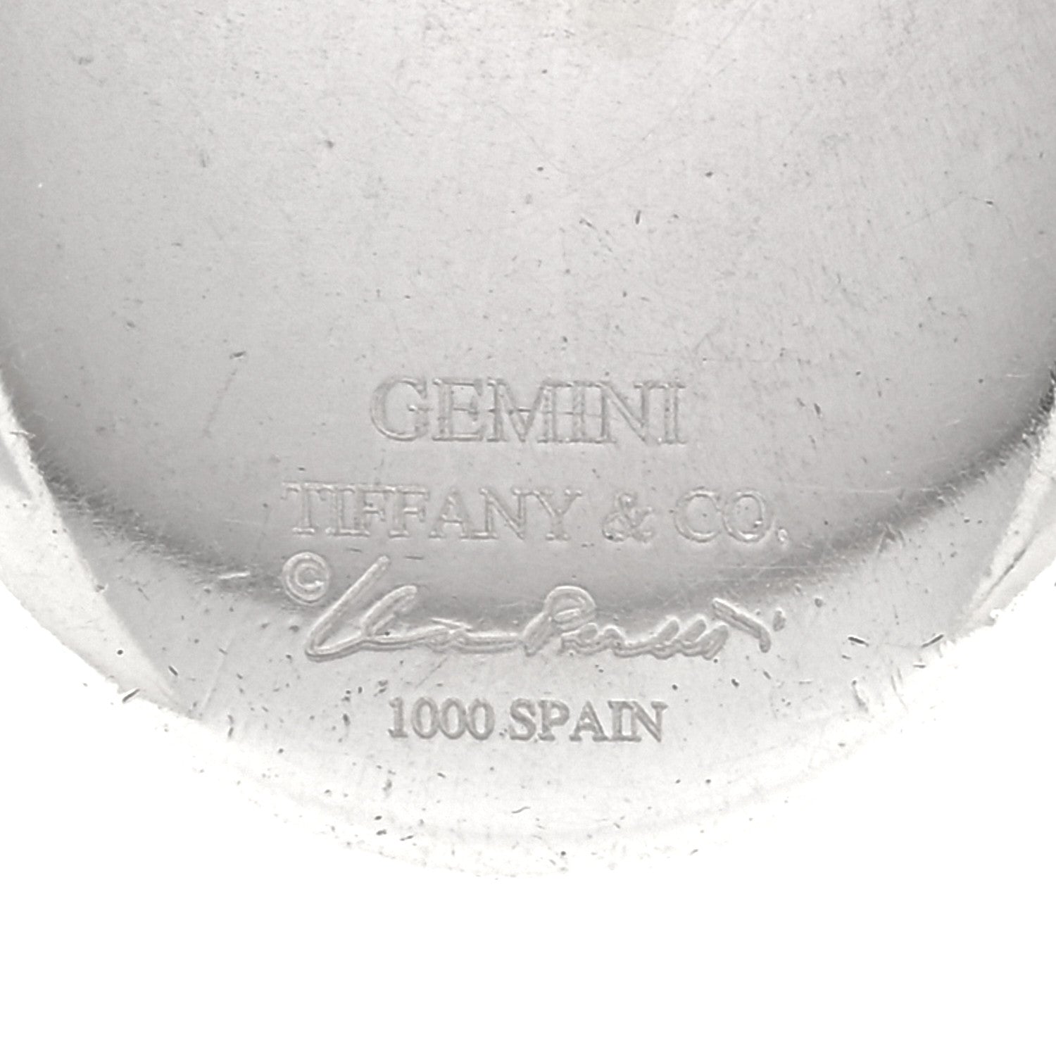Sterling Silver Zodiac Gemini Pendant Necklace