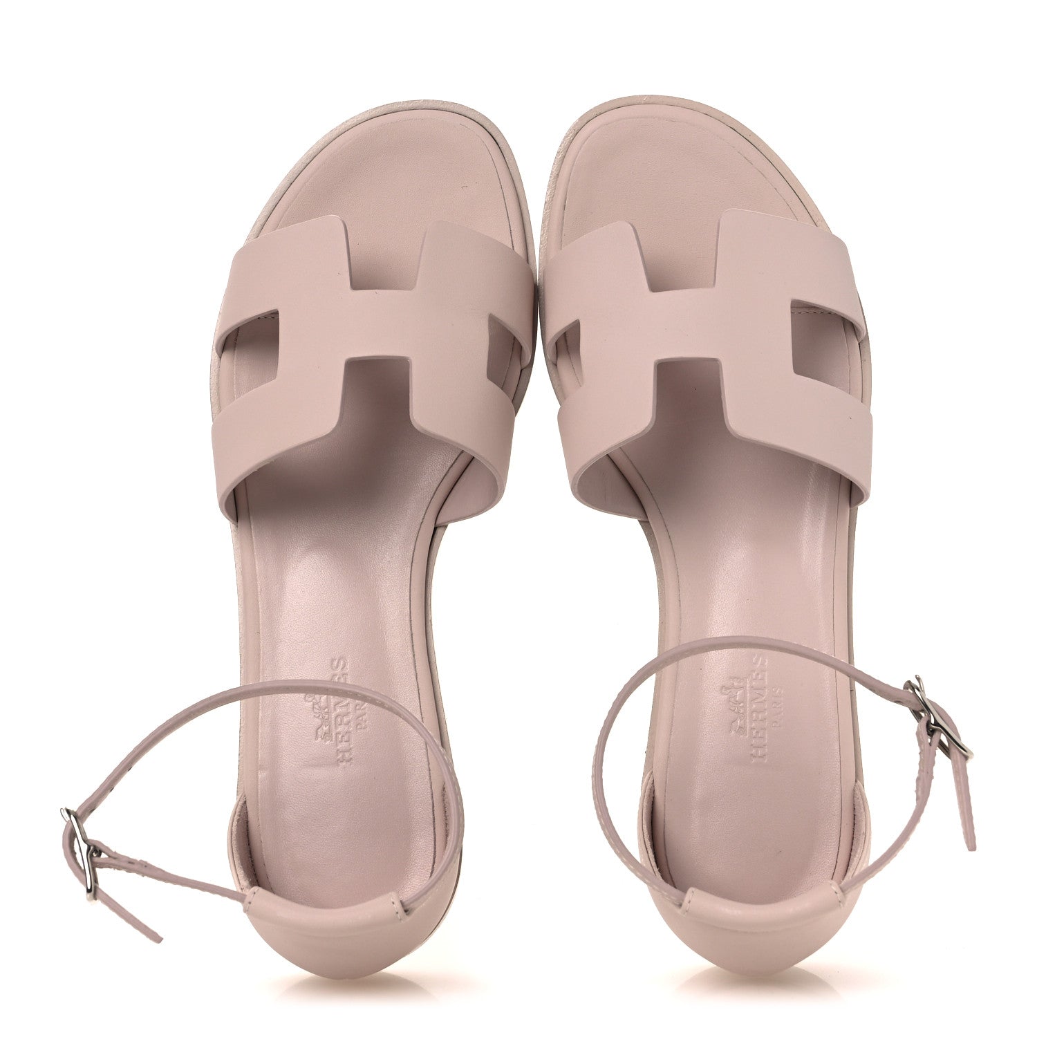 Calfskin Santorini Sandals 36 Beige Nude