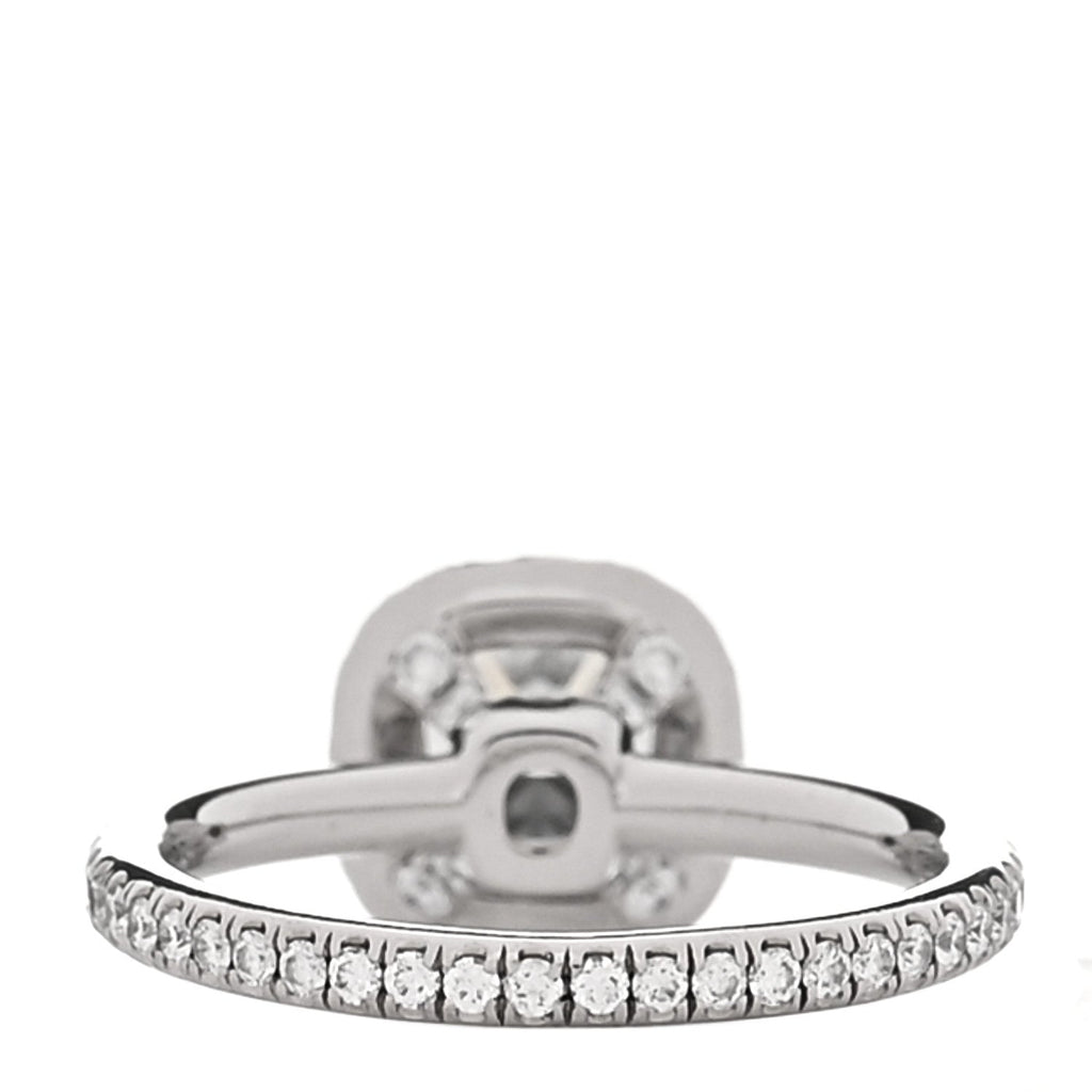 Platinum Diamond 1.10ct The One Cushion Shaped Micropave Engagement Ring 47 4