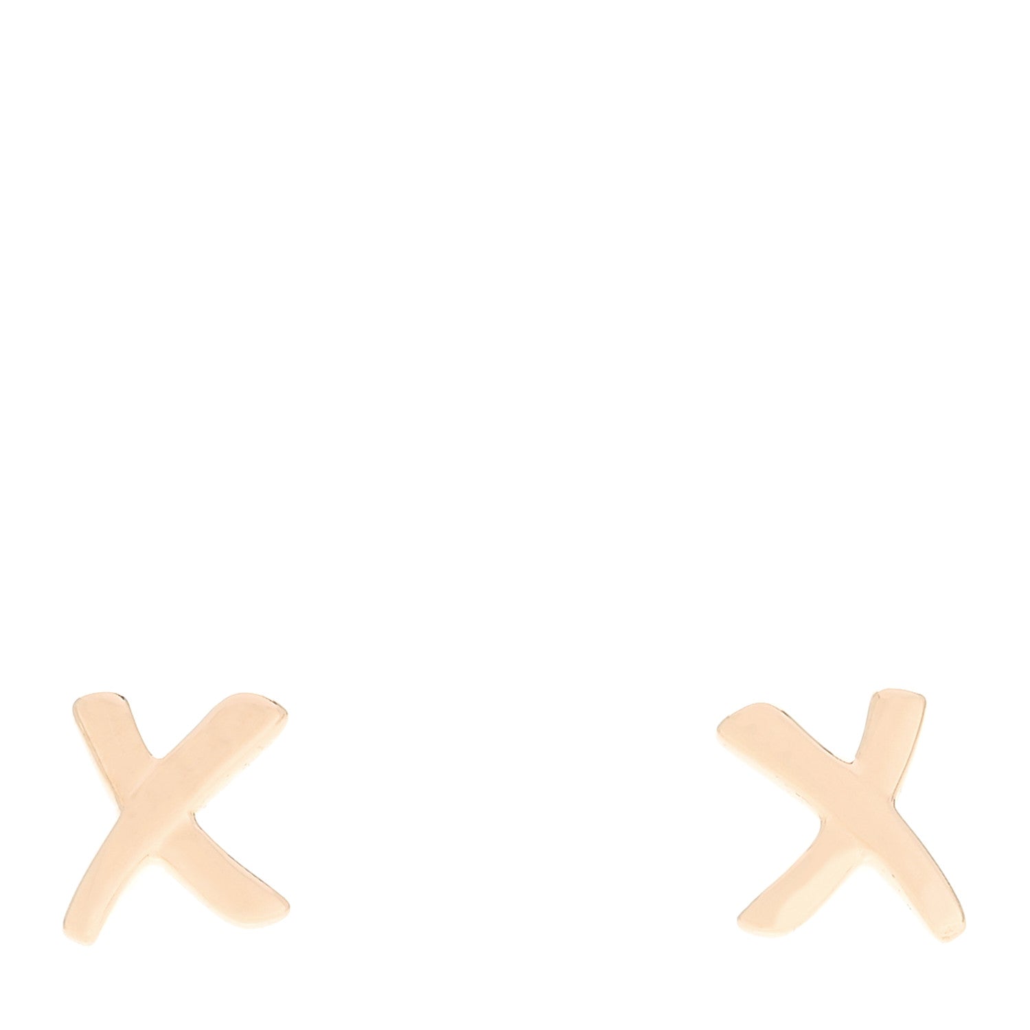 18K Rose Gold Mini Paloma's Graffiti X Earrings