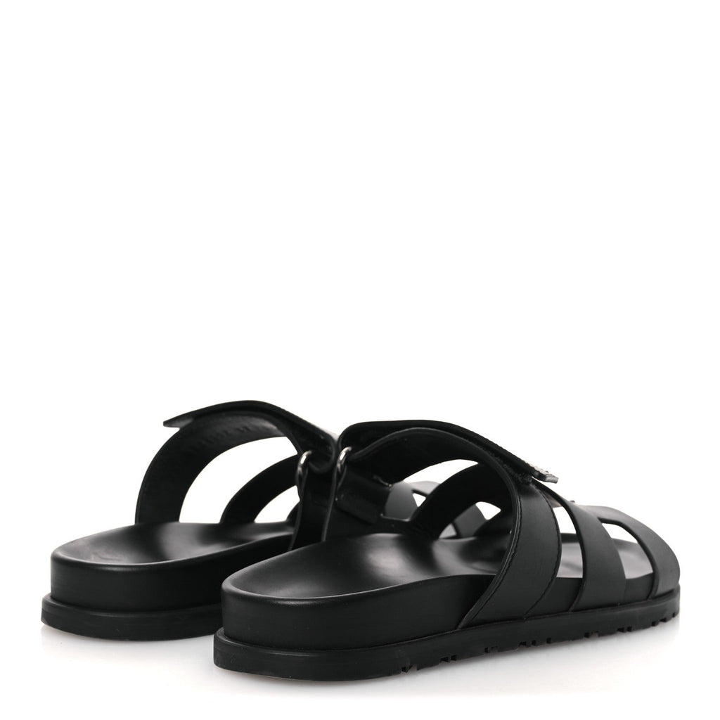 Calfskin Womens Chypre Sandals 37 Black