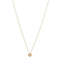 18K Yellow Gold Diamond 8mm Petite Infinity Pendant Necklace