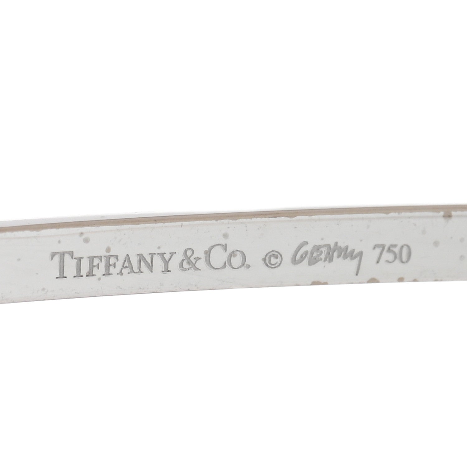 18K White Gold Diamond Frank Gehry Torque Bangle Bracelet