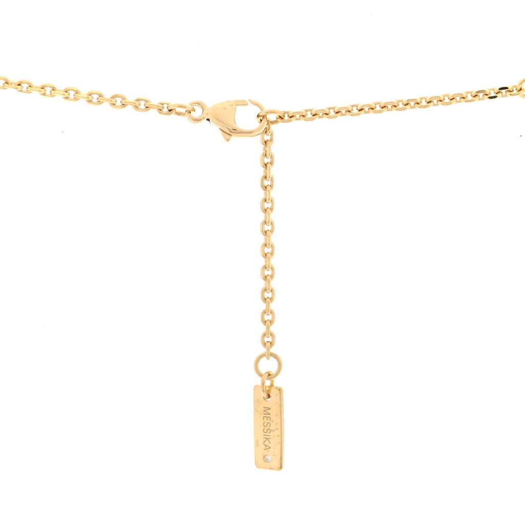 18K Yellow Gold Diamond Medium Lucky Move Pendant Necklace