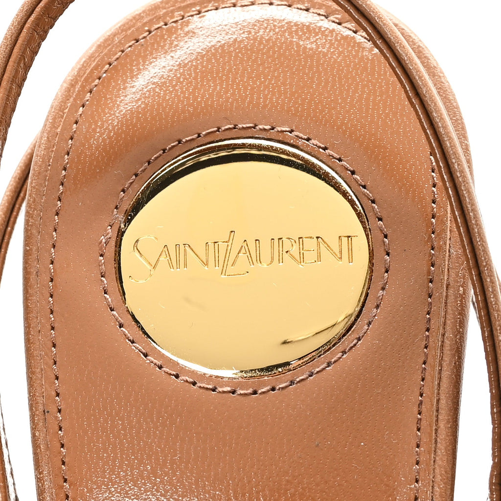 Smooth Calfskin La Scandale 110 Sandals  37.5 Dark Macademia
