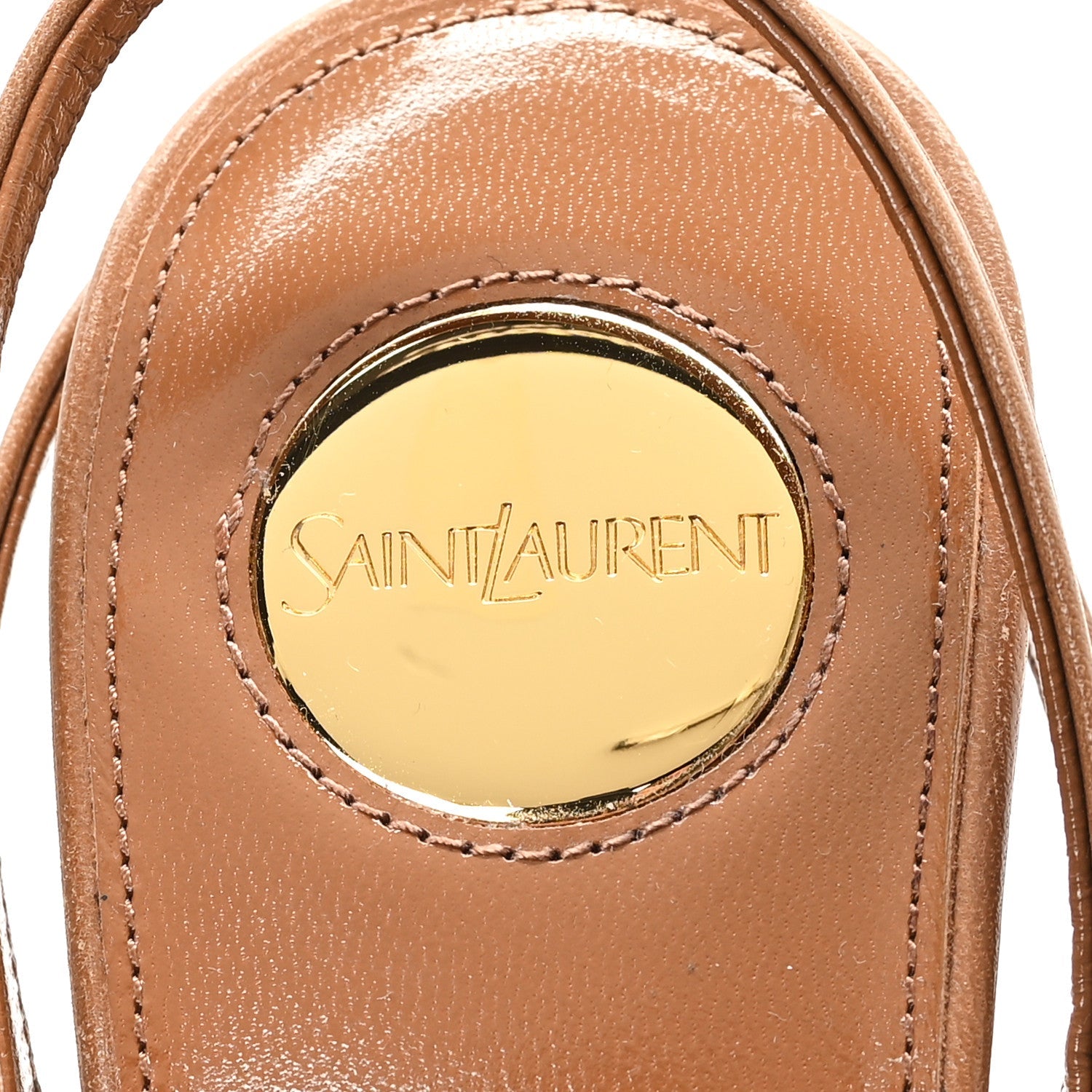 Smooth Calfskin La Scandale 110 Sandals  37.5 Dark Macademia