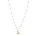 18K Yellow Gold Mother of Pearl Sweet Alhambra Butterfly Pendant Necklace