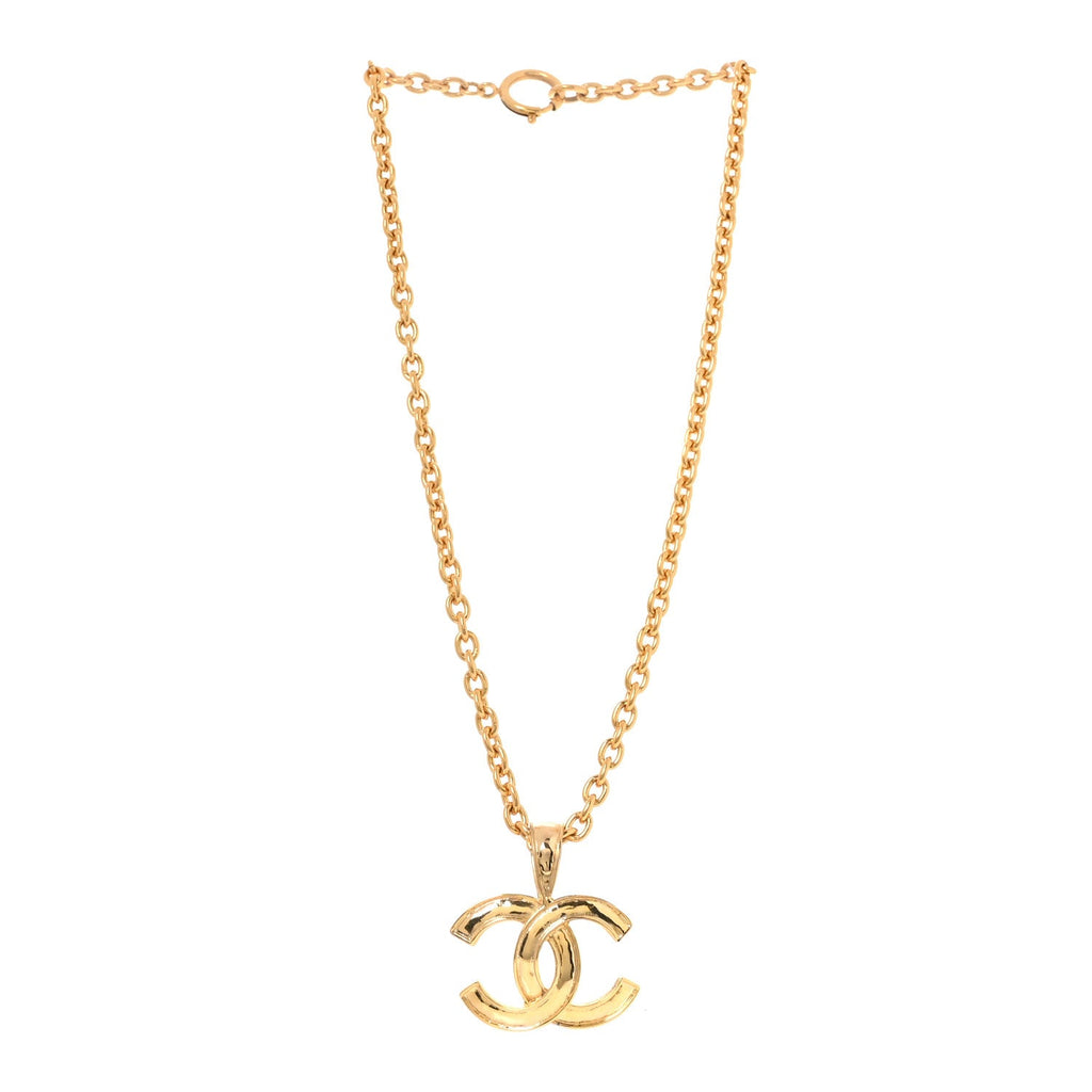 CC Pendant Necklace Gold