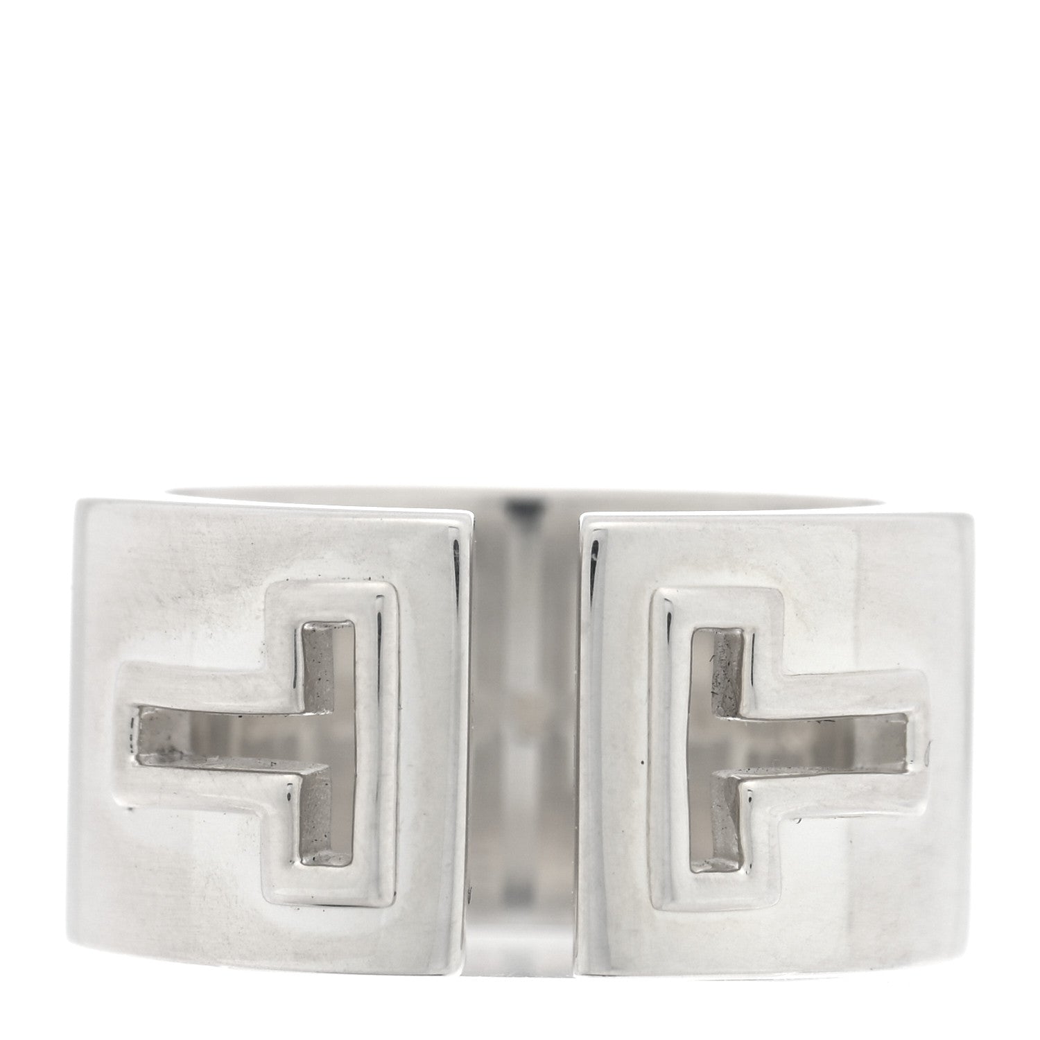 Sterling Silver T Cutout Ring 50 5.25