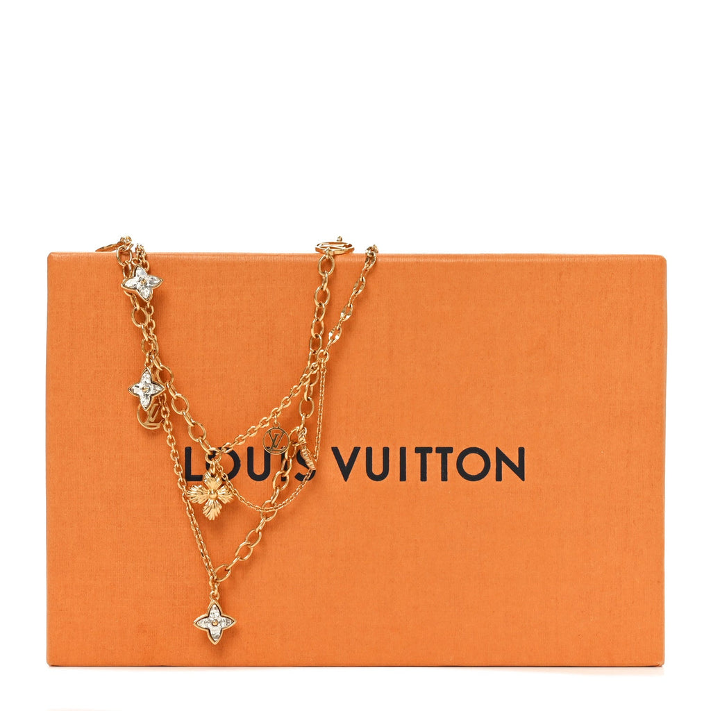 Metal Crystal Blooming Supple Necklace