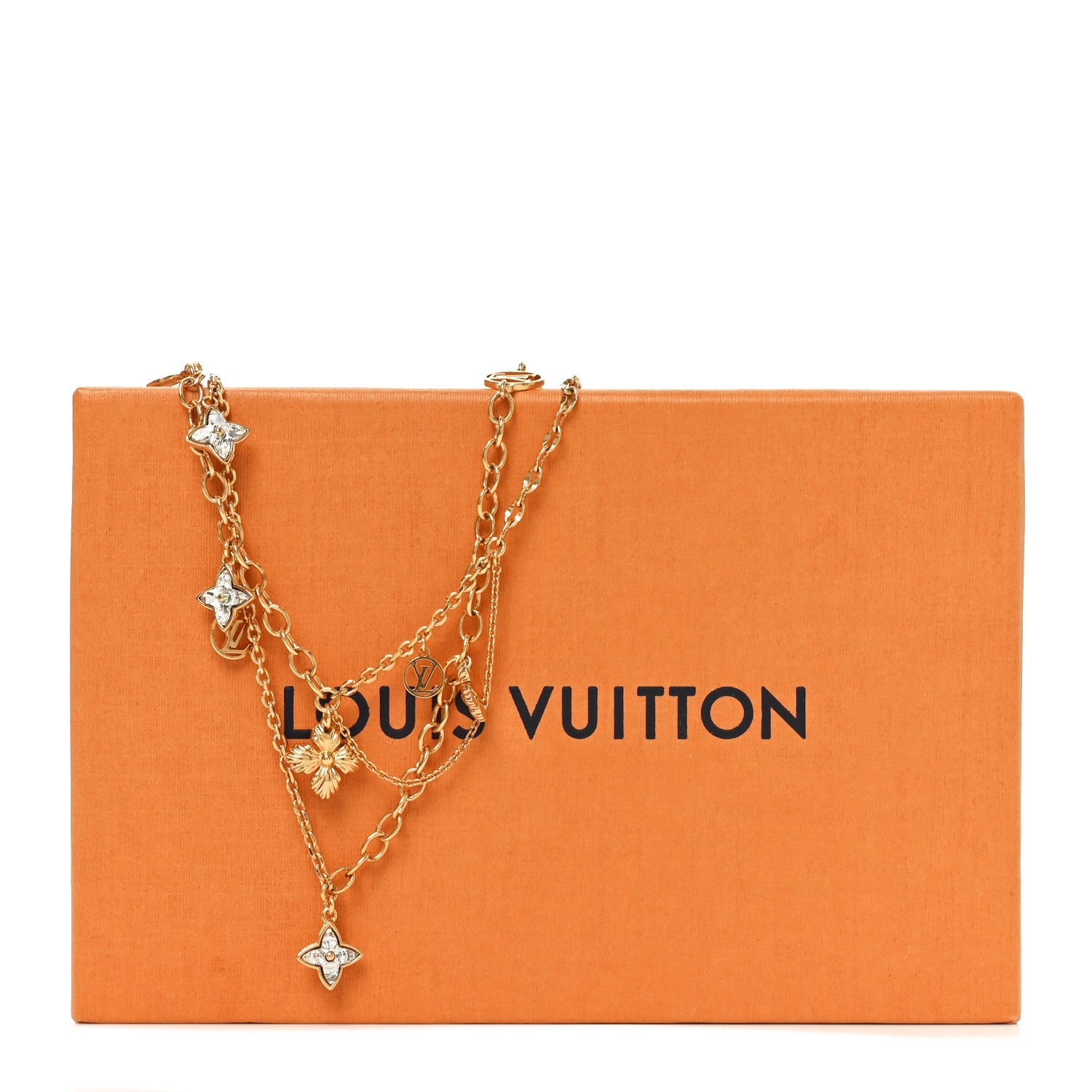 Metal Crystal Blooming Supple Necklace