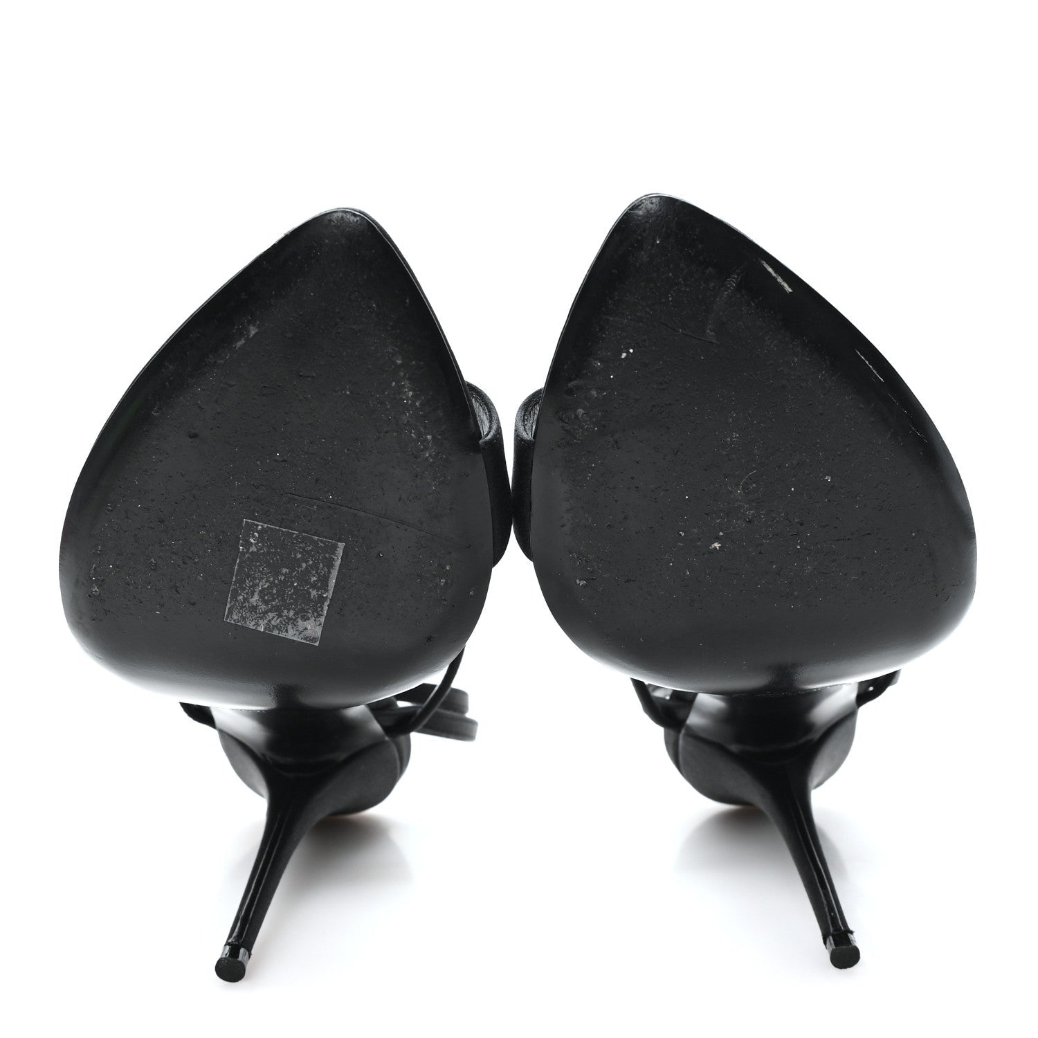 Crepe Satin Dive 110 Mule Sandals 38 Black