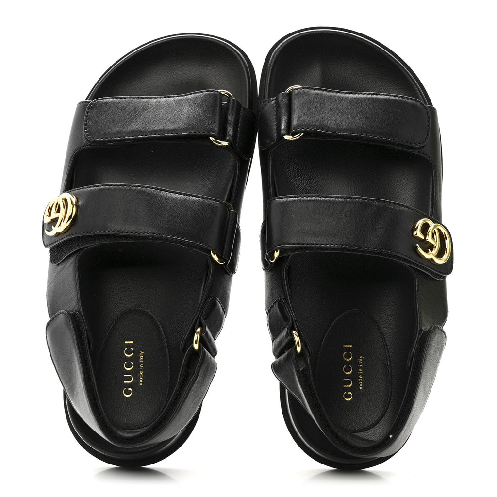 Nappa Charlotte Moritz GG Womens Dad Sandals 36.5 Black