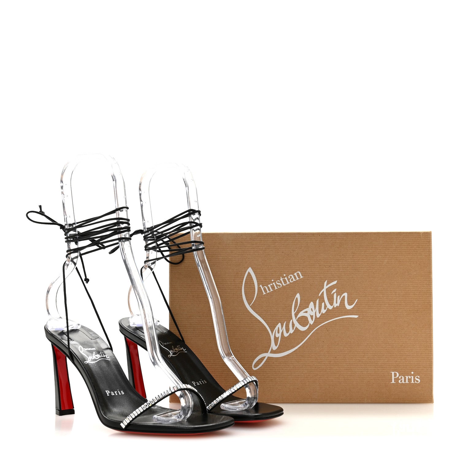 Kid Suede Condora Lacestrass 85 Sandals 37.5 Black