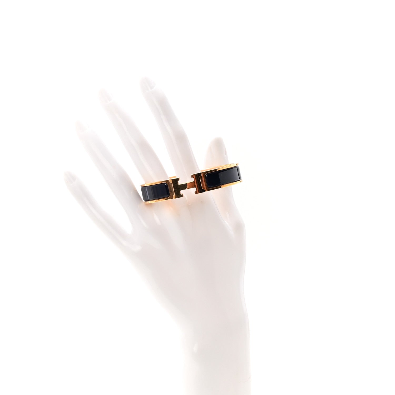Enamel Narrow Clic Clac H Bracelet PM Bleu Abysse
