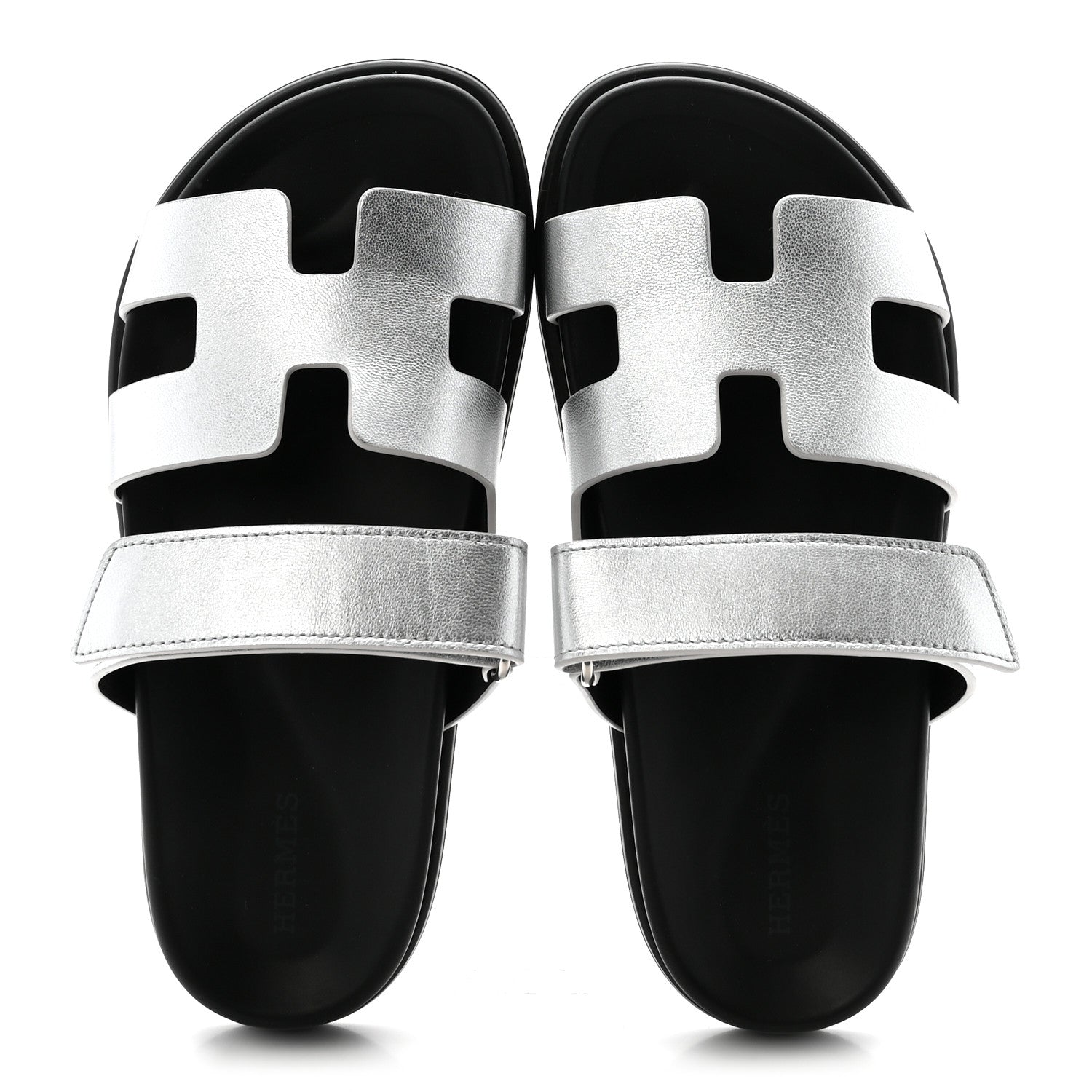 Metallic Goatskin Womens Chypre Sandals 36 Argent