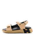 Lambskin Junior Womens Sandals 41 Beige Black