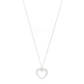 Sterling Silver Twist Heart Pendant Necklace