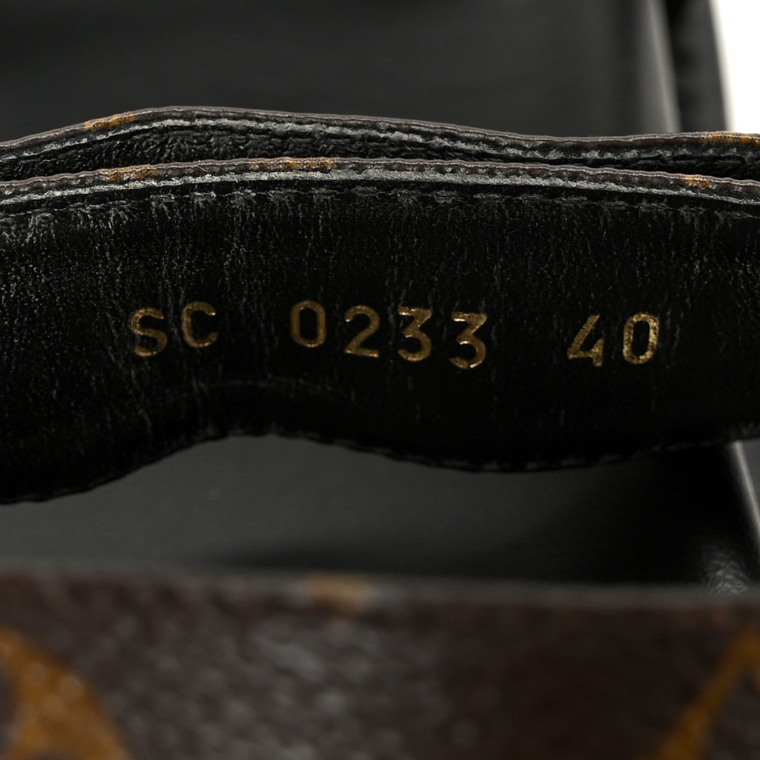 Monogram LV Sunset Comfort Flat Sandals 40 Cacao Brown