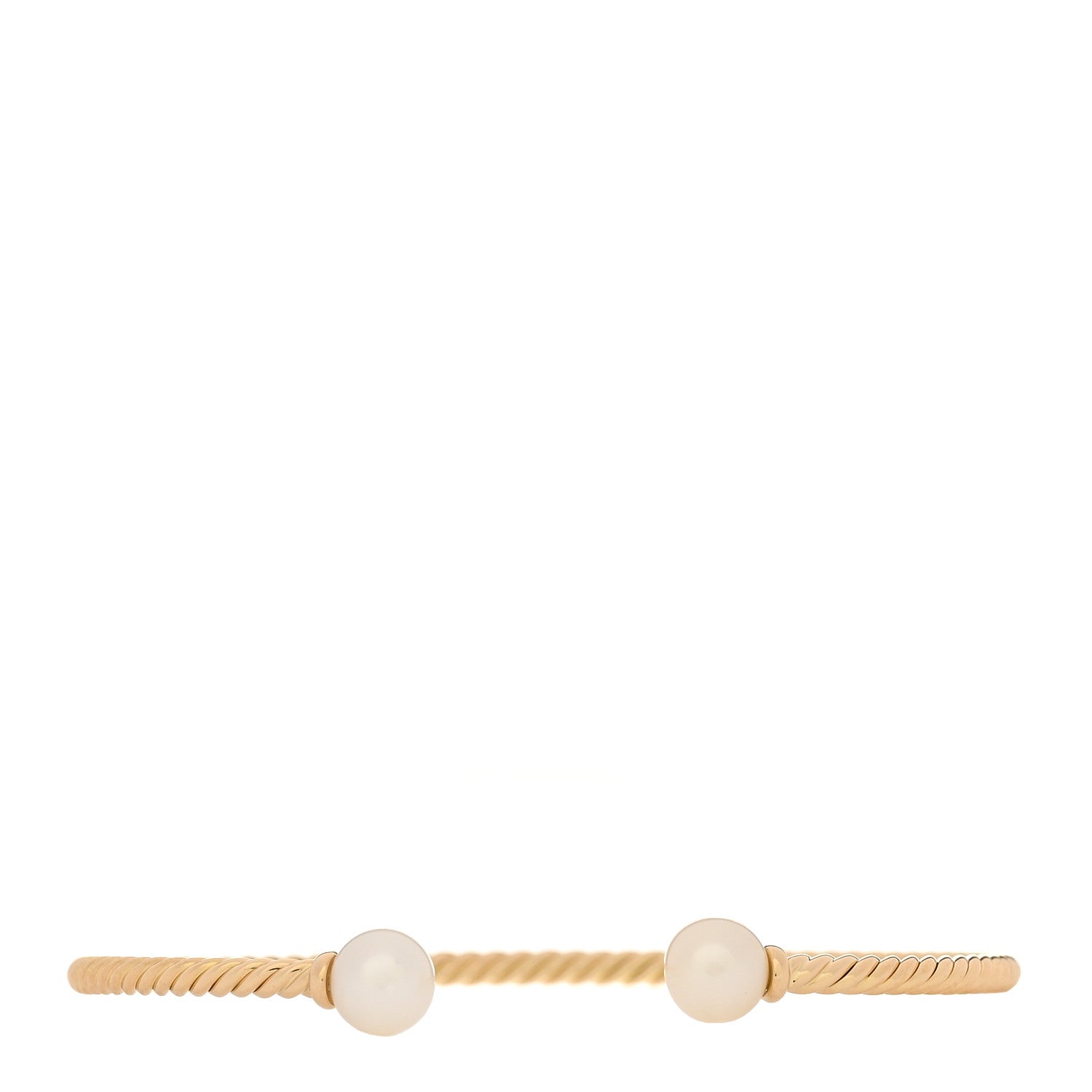 18K Yellow Gold Cultured Pearl 2.6mm Solari Cablespira Bracelet